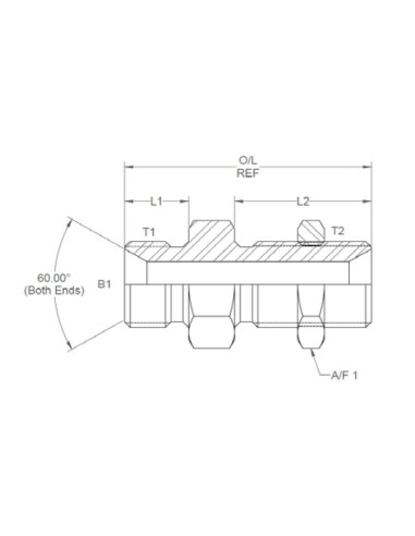 3/4'' BSP MALE BULKHEAD & NUT