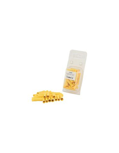 Terminal de bala preaislado, Standard Grip - Hembra, 5.0mm, Amarillo (4.0 - 6.0mm) (Blister 25 pzas.)