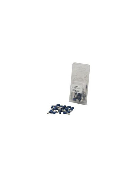 Terminal de bala preaislado, Standard Grip - Macho, 5.0mm, Azul (1.5 - 2.5mm) (Blister 25 pzas.)