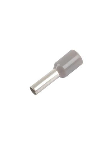 Terminal de clavija preaislado, Standard Grip Gris, 2.5mm