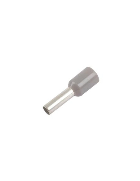 Terminal de clavija preaislado, Standard Grip Gris, 2.5mm