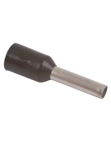 Terminal de clavija preaislado, Standard Grip Negro, 1.5mm