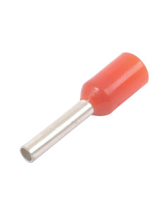 Terminal de clavija preaislado, Standard Grip Rojo, 1mm 2