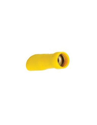 Terminal de horquilla preaislado - Totalmente aislado, Standard Grip - Hembra, 6.3mm, Amarillo (4.0 - 6.0mm), (Bolsa