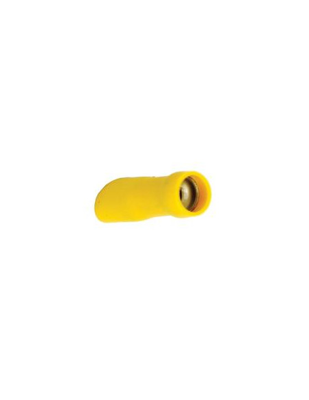 Terminal de horquilla preaislado - Totalmente aislado, Standard Grip - Hembra, 6.3mm, Amarillo (4.0 - 6.0mm), (Bolsa