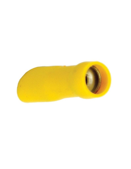 Terminal de horquilla preaislado - Totalmente aislado, Standard Grip - Hembra, 6.3mm, Amarillo (4.0 - 6.0mm), (Bolsa
