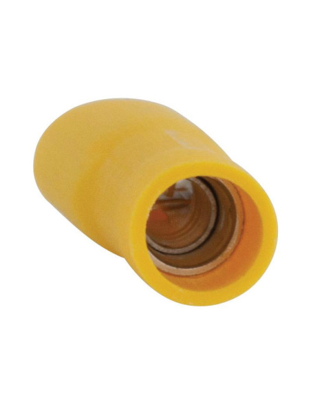 Terminal de horquilla preaislado - Totalmente aislado, Standard Grip - Hembra, 6.3mm, Amarillo (4.0 - 6.0mm), (Bolsa