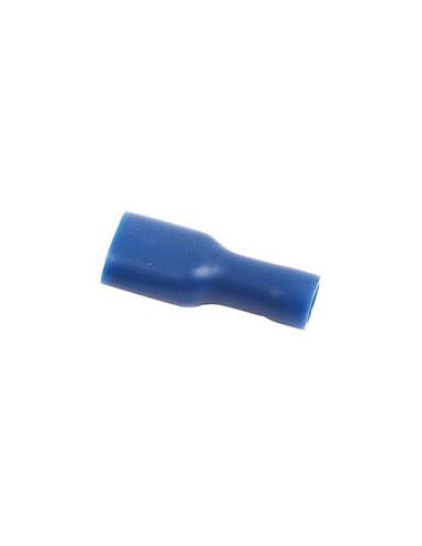 Terminal de horquilla preaislado - Totalmente aislado, Standard Grip - Hembra, 6.3mm, Azul (1.5 - 2.5mm), (Bolsa