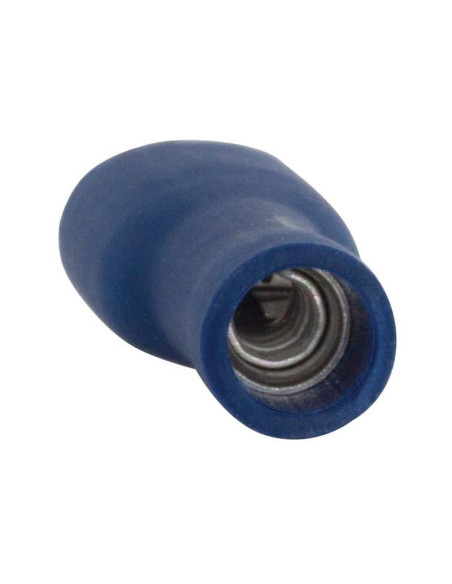 Terminal de horquilla preaislado - Totalmente aislado, Standard Grip - Hembra, 6.3mm, Azul (1.5 - 2.5mm), (Bolsa