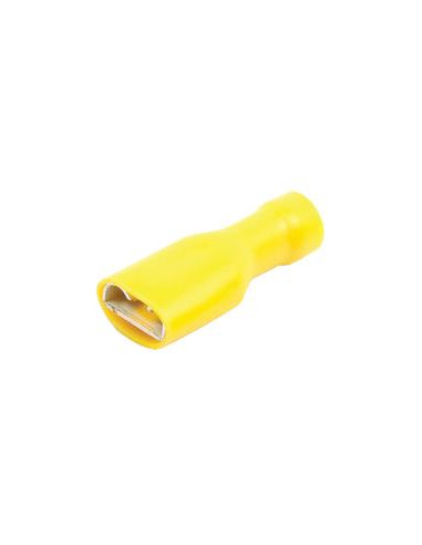 Terminal de horquilla preaislado - Totalmente aislado, Standard Grip - Hembra, 9.5mm, Amarillo (4.0 - 6.0mm), (Bolsa