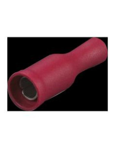 Terminal Faston, Doble Agarre - Hembra, 4.0mm, Rojo (0.5...