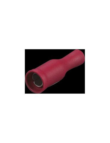 Terminal Faston, Doble Agarre - Hembra, 4.0mm, Rojo (0.5 - 1.5mm)