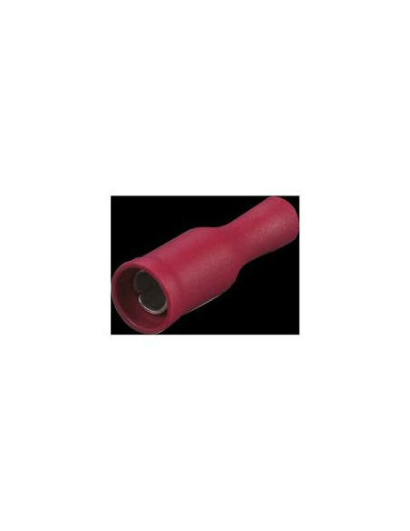 Terminal Faston, Doble Agarre - Hembra, 4.0mm, Rojo (0.5 - 1.5mm)