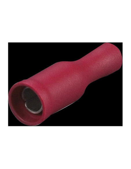 Terminal Faston, Doble Agarre - Hembra, 4.0mm, Rojo (0.5 - 1.5mm)