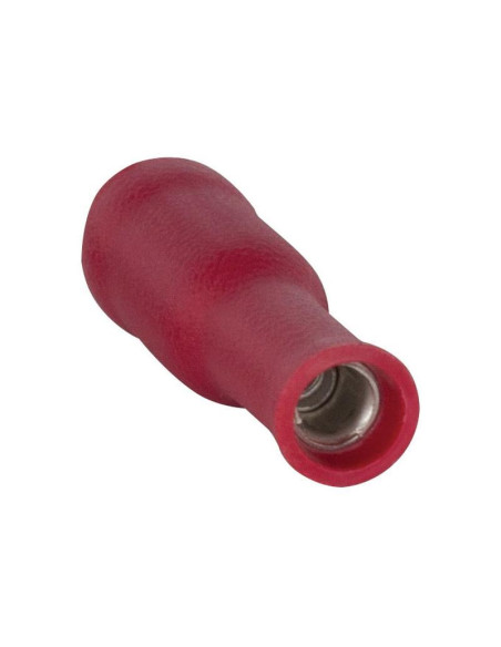 Terminal Faston, Doble Agarre - Hembra, 4.0mm, Rojo (0.5 - 1.5mm)