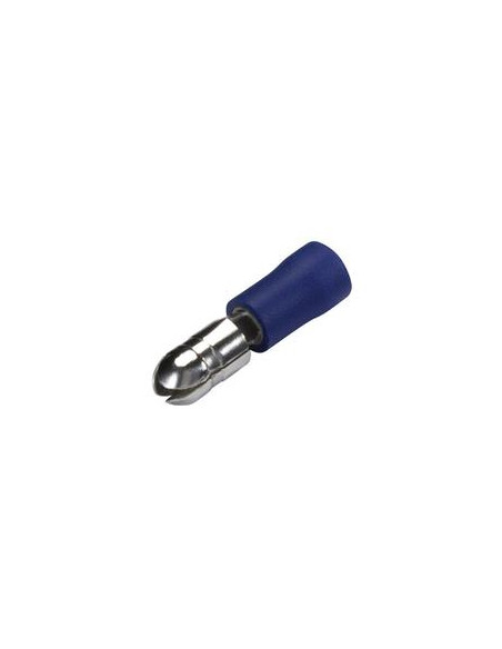 Terminal Faston, Doble Agarre - Macho, 4.0mm, Azul (1.5 - 2.5mm)