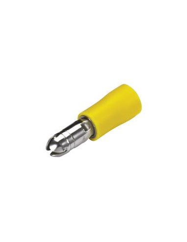 Terminal Faston, Doble Agarre - Macho, 5.0mm, Amarillo (4.0 - 6.0mm)