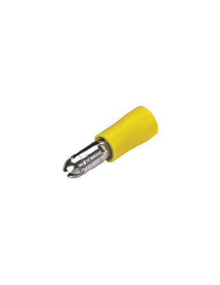 Terminal Faston, Doble Agarre - Macho, 5.0mm, Amarillo (4.0 - 6.0mm)