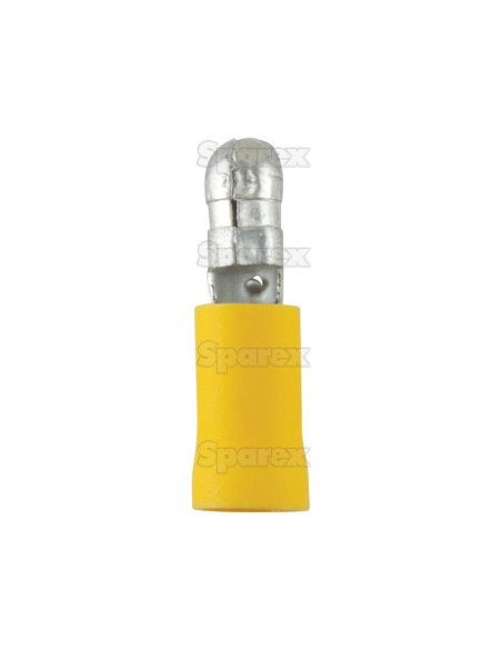 Terminal Faston, Doble Agarre - Macho, 5.0mm, Amarillo (4.0 - 6.0mm)