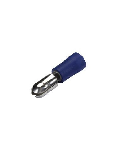 Terminal Faston, Doble Agarre - Macho, 5.0mm, Azul (1.5 - 2.5mm)