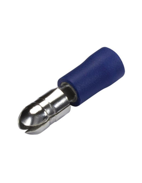Terminal Faston, Doble Agarre - Macho, 5.0mm, Azul (1.5 - 2.5mm)