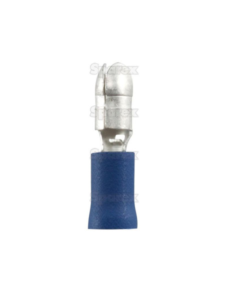 Terminal Faston, Doble Agarre - Macho, 5.0mm, Azul (1.5 - 2.5mm)