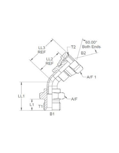 ADAP.ACODADO 135° BSP MACHO/HEMBRA 1/2''