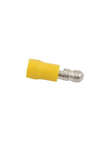 Terminal Faston, Standard Grip - Macho, 5.0mm, Amarillo (4.0 - 6.0mm)