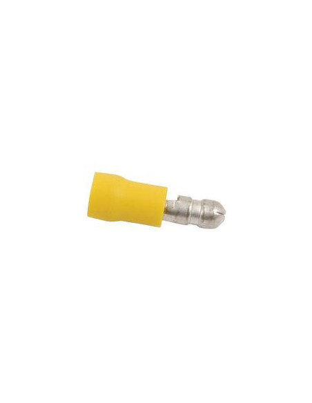 Terminal Faston, Standard Grip - Macho, 5.0mm, Amarillo (4.0 - 6.0mm)