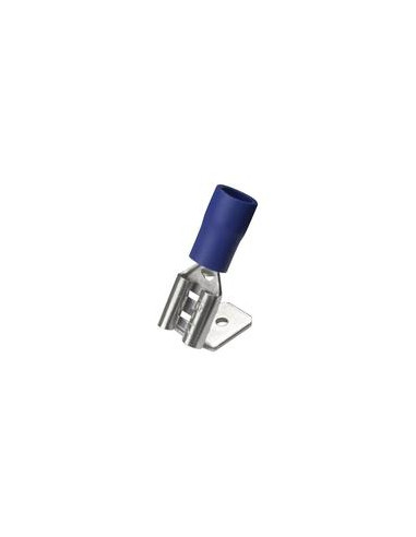 Terminal, Doble Agarre - Female Spade with Male Branch, 6.3mm, Azul (1.5 - 2.5mm)