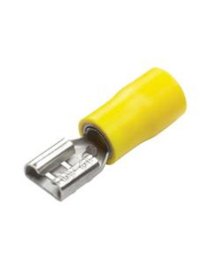 Terminal, Doble Agarre - Hembra, 6.3mm, Amarillo (4.0 -...