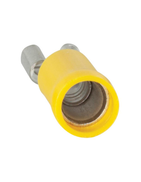 Terminal, Doble Agarre - Hembra, 6.3mm, Amarillo (4.0 - 6.0mm)