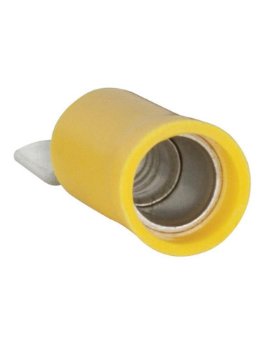 Terminal, Doble Agarre - Macho, 6.3mm, Amarillo...