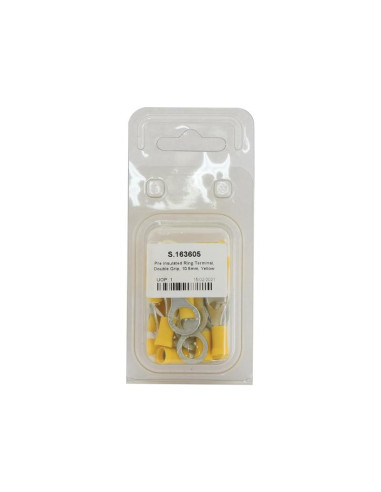 Terminal, Doble Agarre, 10.5mm, Amarillo (4.0 -...
