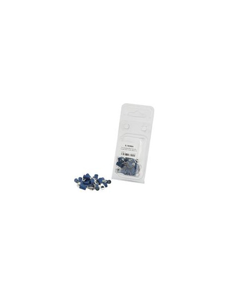 Terminal, Doble Agarre, 5.3mm, Azul (1.5 - 2.5mm) (Blister 25 pzas.)