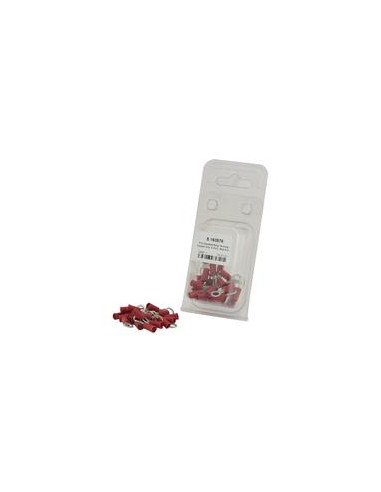 Terminal, Doble Agarre, 5.3mm, Rojo (0.5 - 1.5mm) (Blister 25 pzas.)