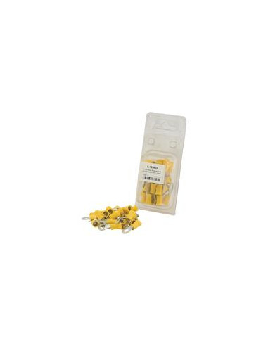 Terminal, Doble Agarre, 6.4mm, Amarillo (4.0 - 6.0mm) (Blister 25 pzas.)