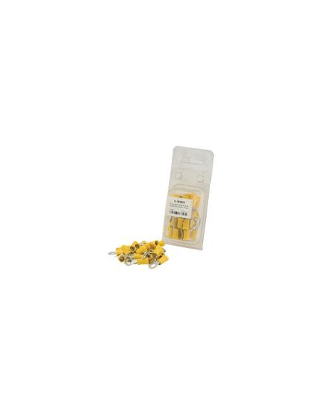 Terminal, Doble Agarre, 6.4mm, Amarillo (4.0 - 6.0mm) (Blister 25 pzas.)