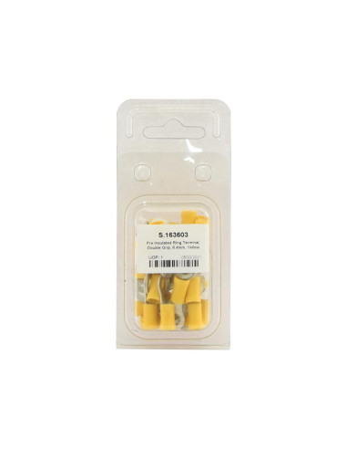 Terminal, Doble Agarre, 6.4mm, Amarillo (4.0 -...