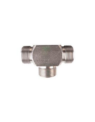 ADAP.BSP ''TEE'' MACHO/MACHO/MACHO 3/8X3/8X1/2''