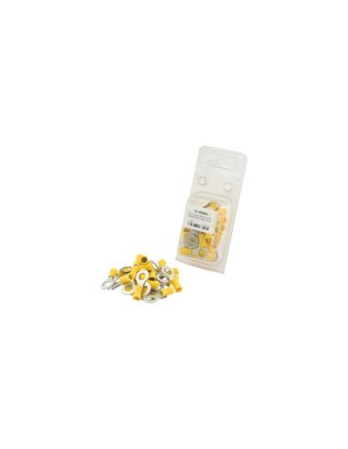 Terminal, Doble Agarre, 8.4mm, Amarillo (4.0 - 6.0mm) (Blister 25 pzas.)