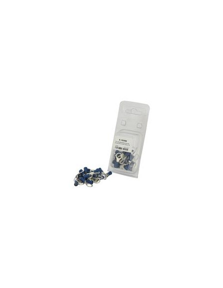 Terminal, Doble Agarre, 8.4mm, Azul (1.5 - 2.5mm) (Blister 25 pzas.)