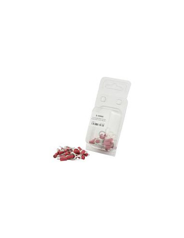 Terminal, Doble Agarre, 8.4mm, Rojo (0.5 - 1.5mm) (Blister 25 pzas.)