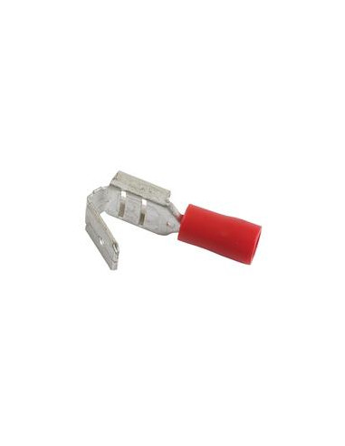 Terminal, Standard Grip - Female Spade with Male Branch, 6.3mm, Rojo (0.5 - 1.5mm)