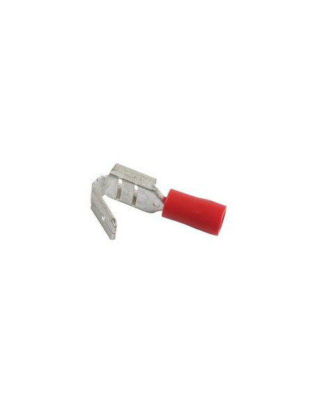 Terminal, Standard Grip - Female Spade with Male Branch, 6.3mm, Rojo (0.5 - 1.5mm)