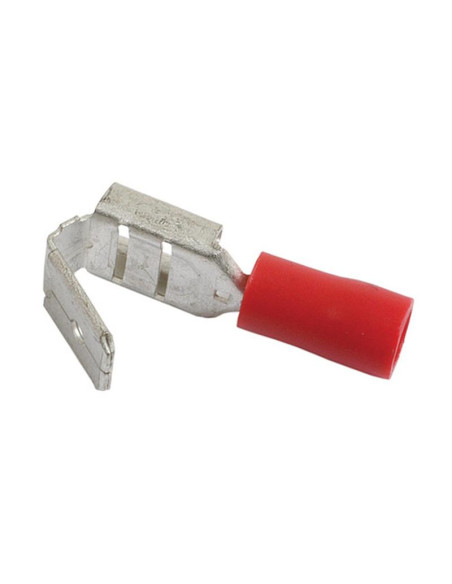 Terminal, Standard Grip - Female Spade with Male Branch, 6.3mm, Rojo (0.5 - 1.5mm)