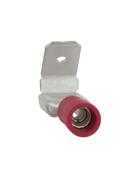Terminal, Standard Grip - Female Spade with Male Branch, 6.3mm, Rojo (0.5 - 1.5mm)