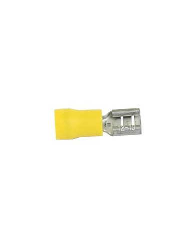 Terminal, Standard Grip - Hembra, 6.3mm, Amarillo (4.0 - 6.0mm)