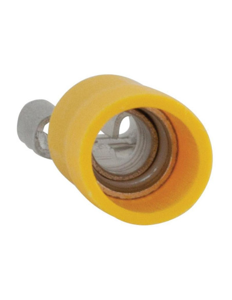 Terminal, Standard Grip - Hembra, 6.3mm, Amarillo (4.0 - 6.0mm)