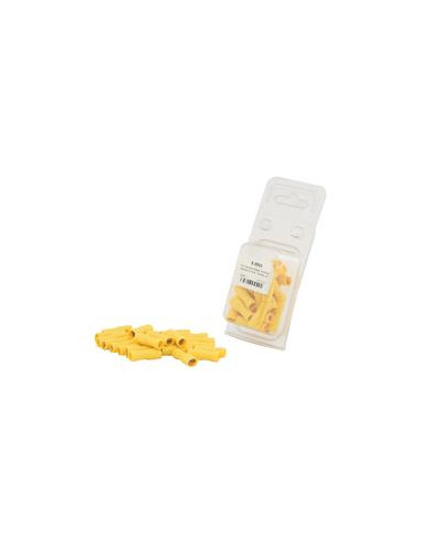 Terminal, Standard Grip - Hembra, 6.3mm, Amarillo (4.0 - 6.0mm) (Blister 25 pzas.)